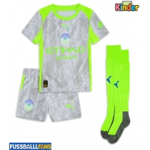 Manchester City Tijjani Reijnders #4 3rd trikot Kinder 2025-26 Kurzarm (+ Kurze Hosen)